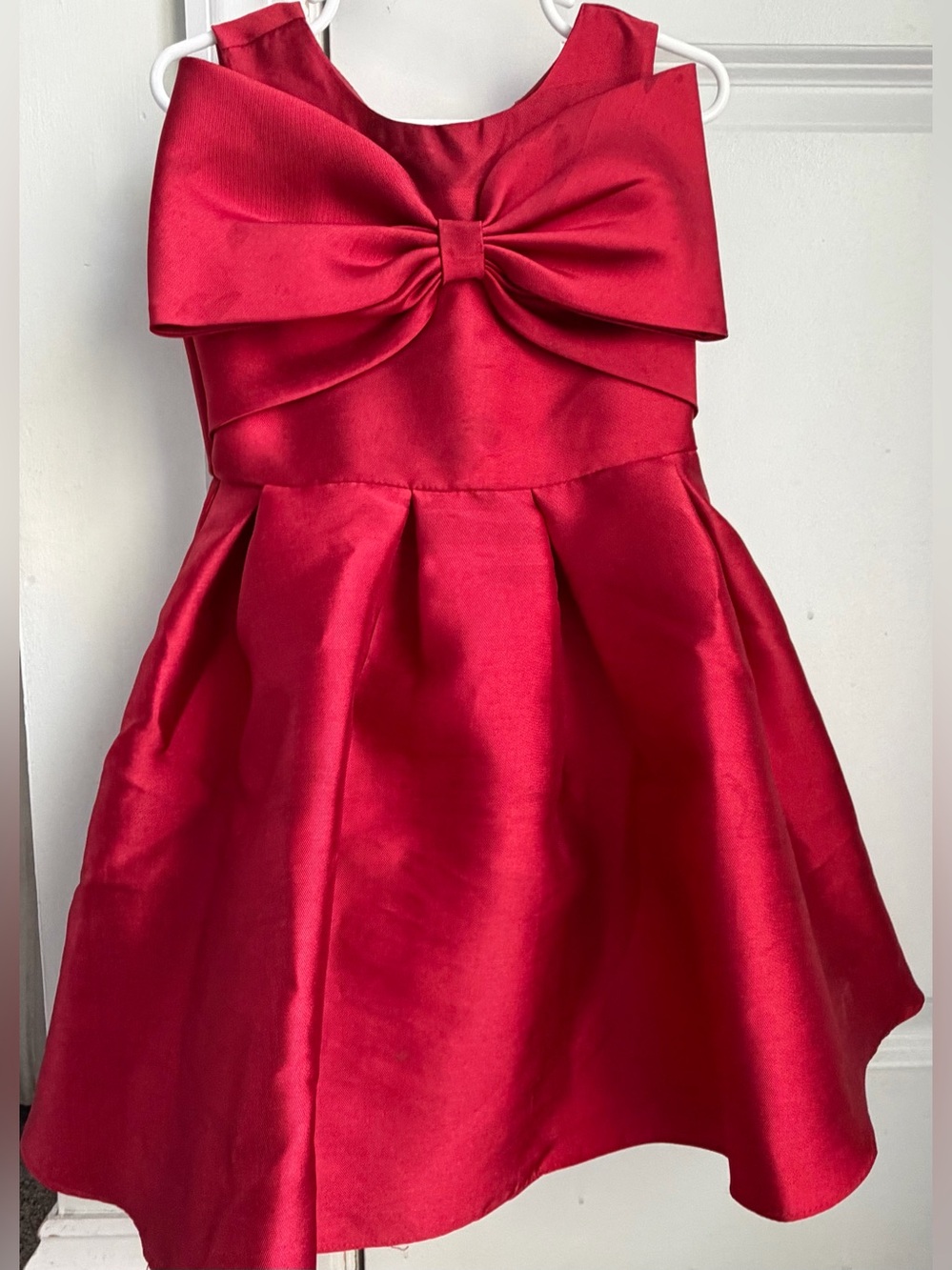 Formal Red Bow Party or Christmas Dress - 4T